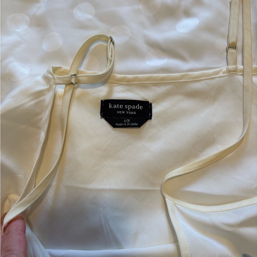 Kate Spade Ivory Polka Dot Bridal Robe - Picture 5 of 5